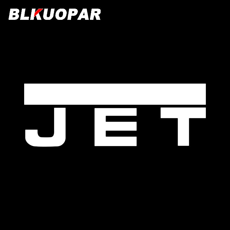 BLKUOPAR Jet สติกเกอร์รถครีมกันแดดสร้างสรรค์แฟชั่น Die Cut Decals เดิมกันน้ำ Funny Scratch-Proof อุปกรณ์เสริมรถยนต์
