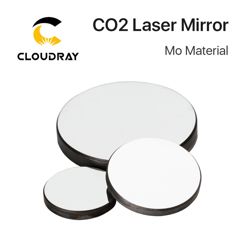 Mo Mirror-espejo con diámetro de 15, 19,05, 20, 25, 30, 38,1mm, espesor de 3mm para máquina de grabado y corte láser CO2, 3 unidades