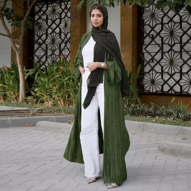Cardigan rétro de style national du moyen-orient pour femmes, robe musulmane, haut à la mode, manteau arabe, abaya saoudien, dubaï