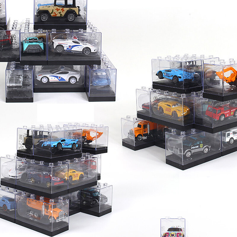 Children's Toy High-grade With Fasteners Be Connected For 1/64 Diecast Model Car ABS Display Box Storage Box