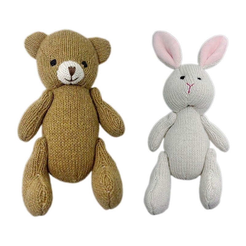 Puntelli per servizi fotografici Simpatico orsetto/bambola coniglio Puntelli in per neonati Decorazioni per studio