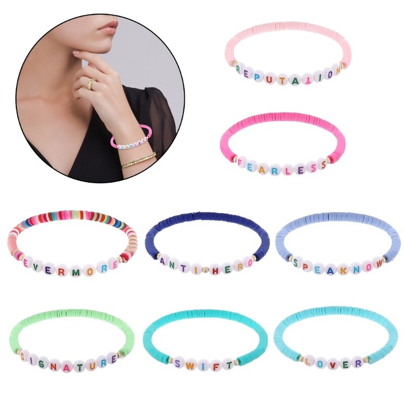 Bracelets commémoratifs bijoux pour Fans amis cadeaux mode superposition perles amoureux Bracelets inspiré Bracelets bijoux Y1QD