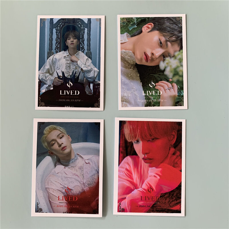 16Pcs/Set KPOP ONEUS LIVED Album Photocard Postcard XION SEOHO LEEDO WOONG KEONHEE LOMO Card Fans Collection Gift D98