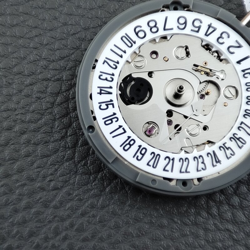 Movimiento NH35/NH35A, reloj mecánico Original de Japón, luminoso, negro, fecha, semana, automático, 6 en punto, corona, piezas de repuesto
