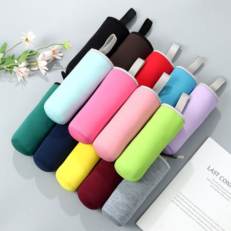 Insulated Neoprene Water Bottle Cover Useful Pouch Sport Camping Accessories Bag Glass Bottle Cover Case Vacuum Cup Sleeve