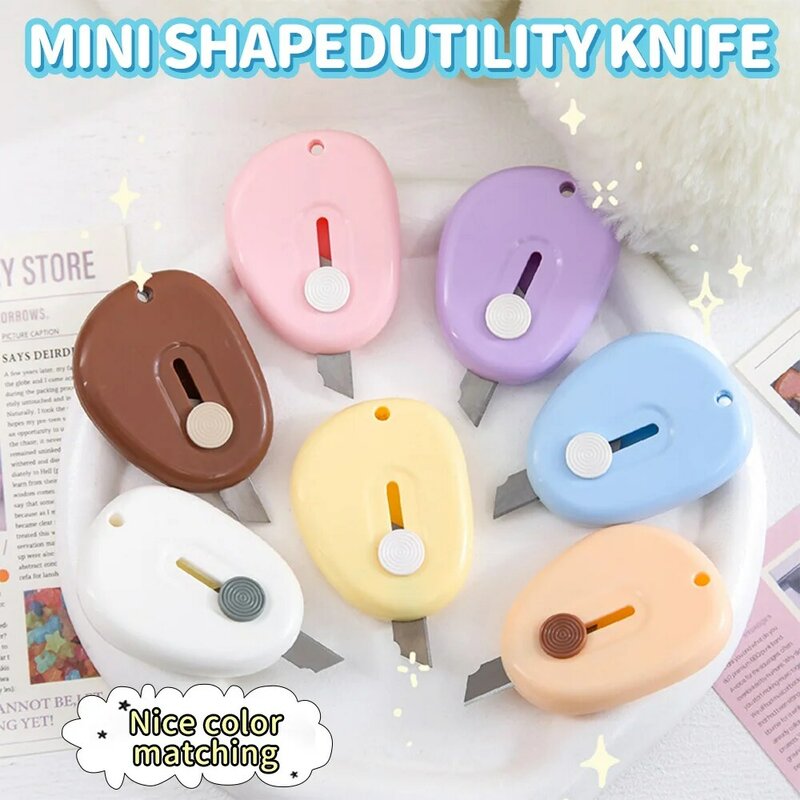 Candy Colors Portable Utility Knife Unpack Express Unboxing Artifact Student School Learning Office Student Art Supplies