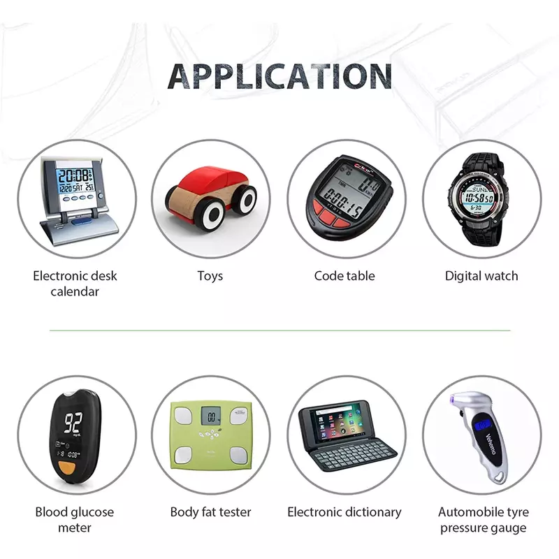 Bateria de lítio Botão Coin Cell, CR2032, relógio, brinquedo, calculadora, chave do carro, DL2032, 210mAh, 3V, 20Pcs