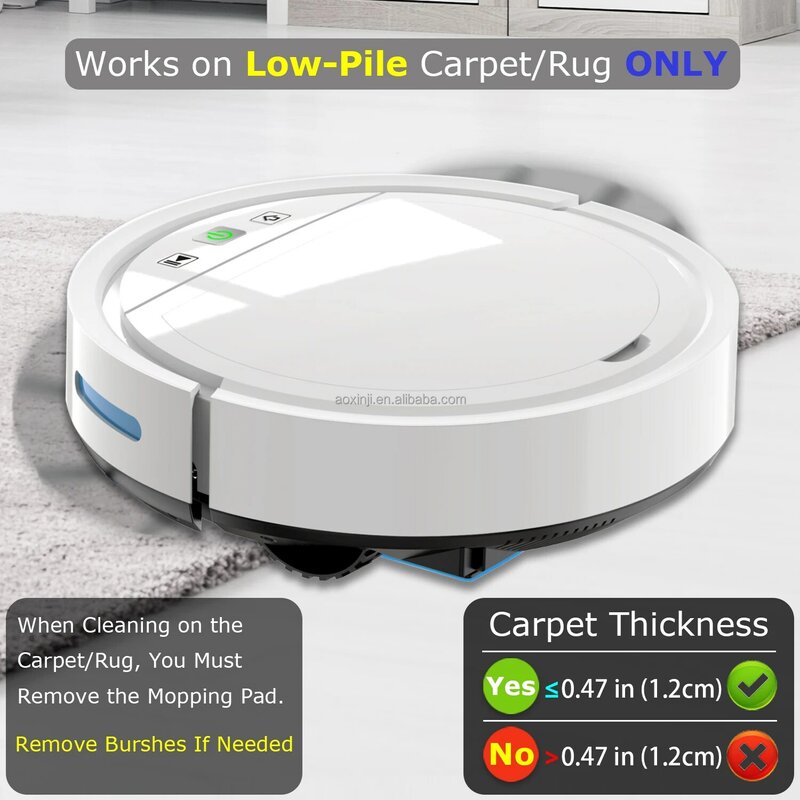 Factory Direct Sale Automatic Smart Robot Mop Floor Remote Operation Sweep Dust Cleaning Intelligent Auto Robot Vacuum Cleaner