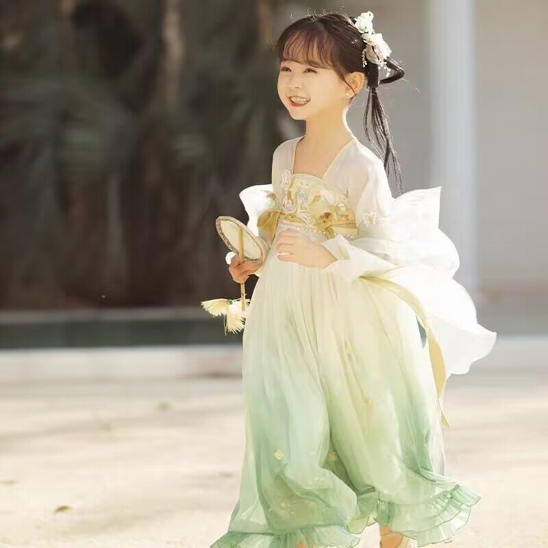 Женское платье в стиле древней династии Хань, платье Восточной принцессы, элегантная танцевальная одежда династии Тан