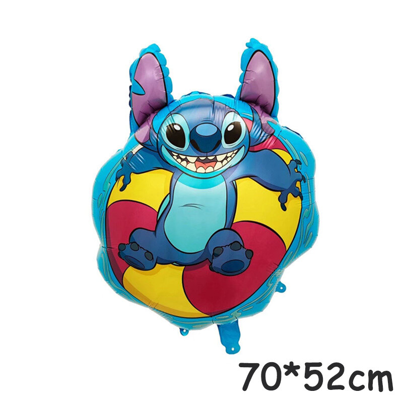 Disney-Juego de globos de película de aluminio Lilo & Stitch para fiesta de cumpleaños, suministros de decoración para Baby Shower, regalos para niños