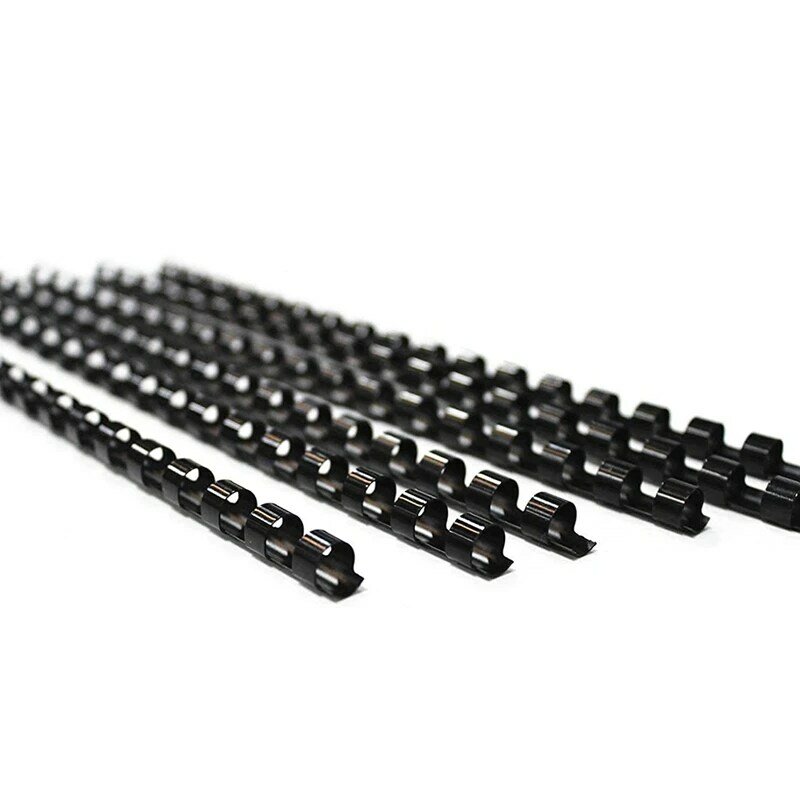 21 Löcher Kamm Kunststoff Binde rücken, 1/2 Zoll Durchmesser, 80 Blatt Kapazität, 100/Packung