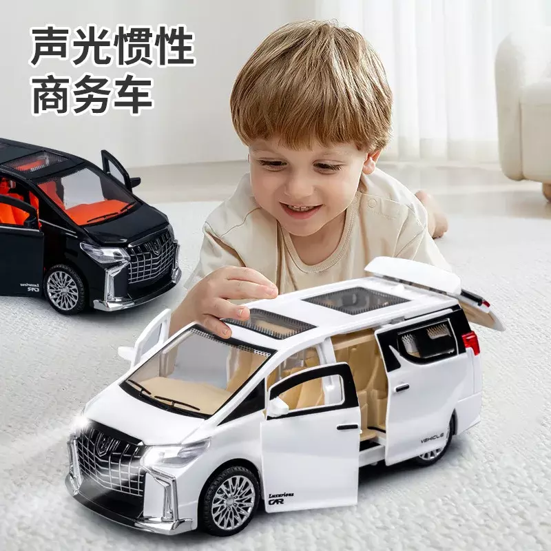 Children's Inertia Pull-back Car Toy with Lighting Sound Simulation Commercial Vehicle Model Boy Birthday Christmas Gift Toy Car