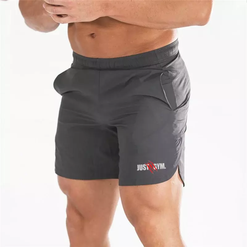 Мужские тренировочные брюки, модные брендовые летние эластичные быстросохнущие шорты для фитнеса и бега