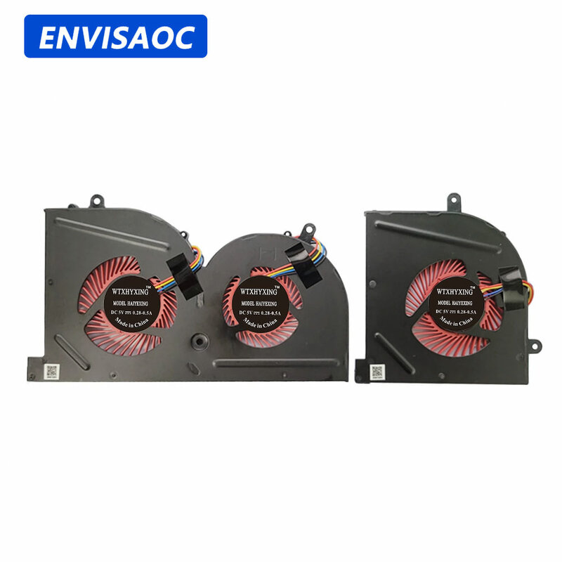 Ventilador de refrigeração portátil para MSI, GPU Cooler, GS63, GS63VR, MS-17B1, MS-17B2, MS-17B4, MS-16K2, MS-16K3, MS-16K4, GS73, GS73VR, BS5005HS-U2F1