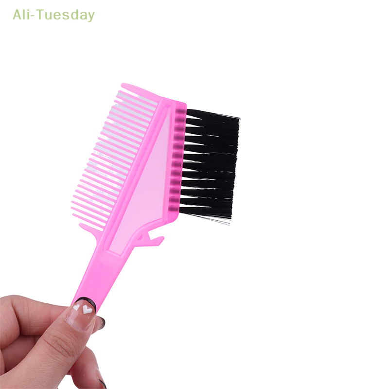 Pro Salon Plastic Hair Dye Coloring Brushes, Pente para Barbeiro, Matiz, Cabeleireiro, Ferramentas de estilo, Pentes coloridos com escova