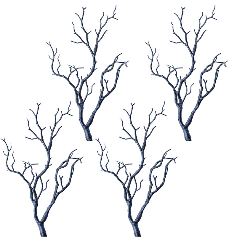 Artificial Antlers Tree Branches, tronco de plástico, ramos secos, DIY Decoração, Festa de Casamento, Casa, Escritório, Mesa Decoração, 4pcs
