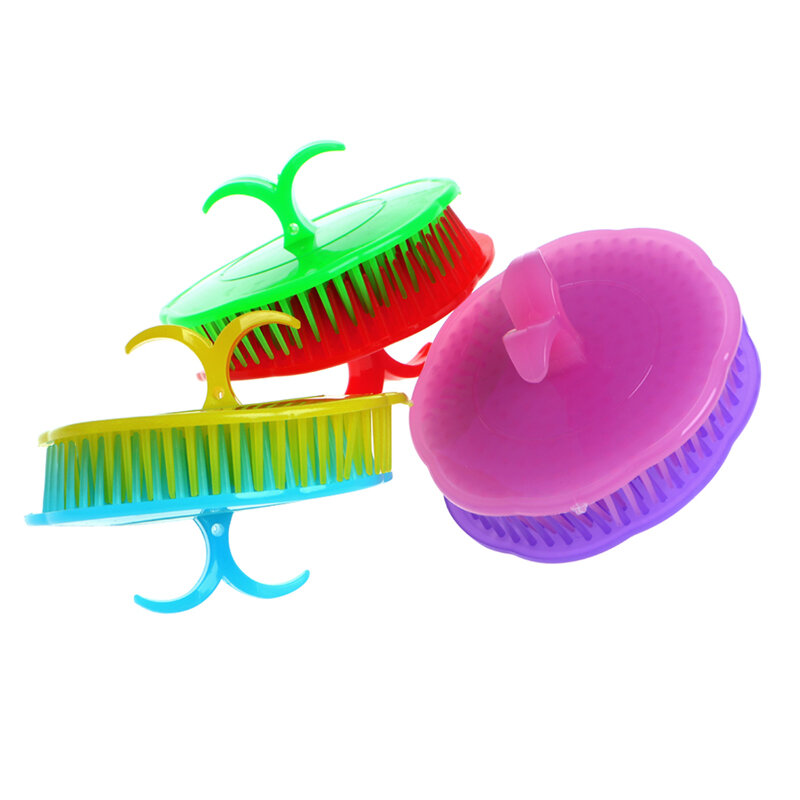 Shampoo cabelo de lavagem do corpo do chuveiro do couro cabeludo para a saúde massagem massageador escova pente transporte da gota
