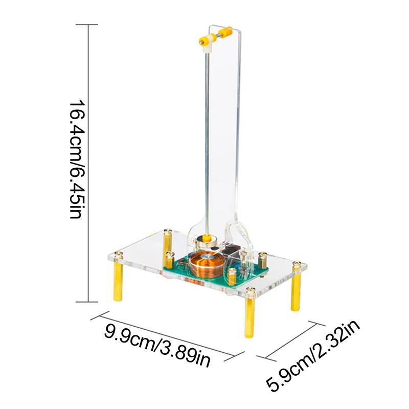 Balanço Eletromagnético Swing DIY Swing com RGB LED Light, Aprendizagem Eletrônica e Oscilador, Projeto de Solda
