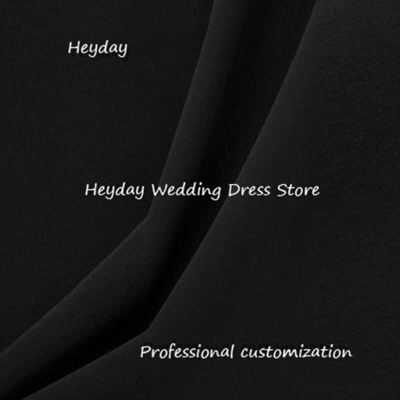 Heyday Crepe Backless a-line Court Train Dress Feathers Classics occasioni formali Evening Party Pretty Dresses Heyday 2024