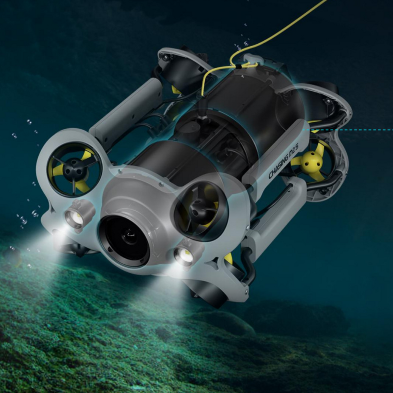 Drone bawah air 200M, Drone air selam kamera 4K baterai 200WH Drone bawah air dengan lengan mengejar M2 S