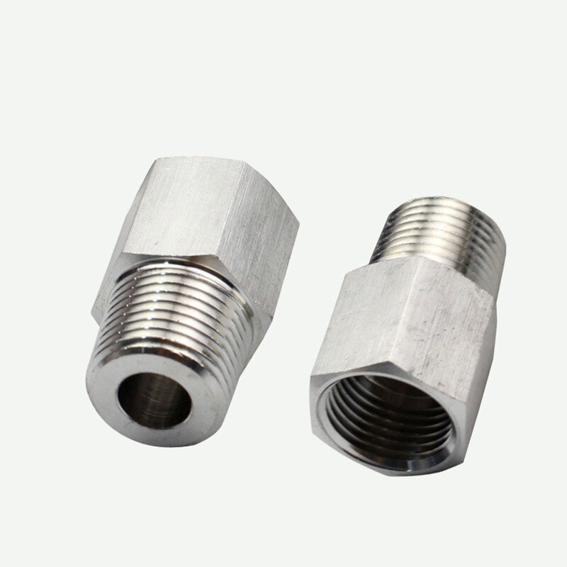 M10/14/20 1/8" 1/4" 3/8" 1/2" BSP NPT Female Male Stainlessl Reducer Bushing Pipe Fitting Connector Coupler High Pressure Gauge