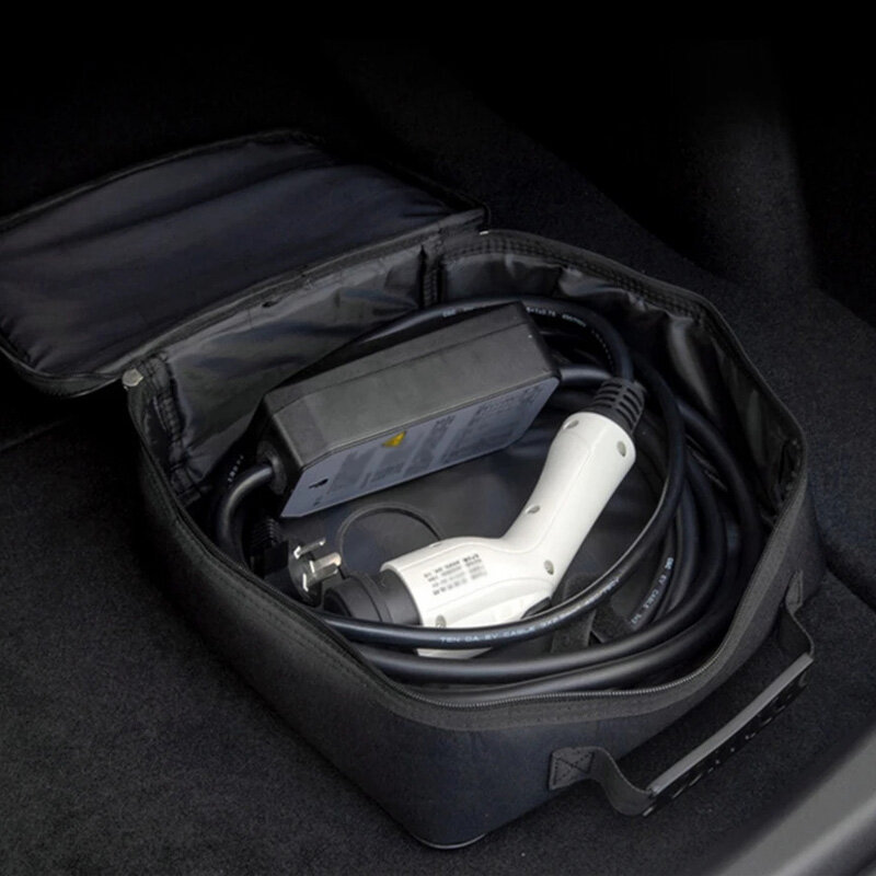 전기 자동차 배터리 케이블 가방, 방수 내화 EV 자동차 충전기 총 보관 정리함, 충전 케이블 코드 호스