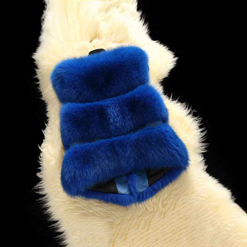 Nowa bez rękawów imitacja futra lisa jesienna damska kamizelka termiczna jednokolorowa strzałka sierść królika Haining Fur