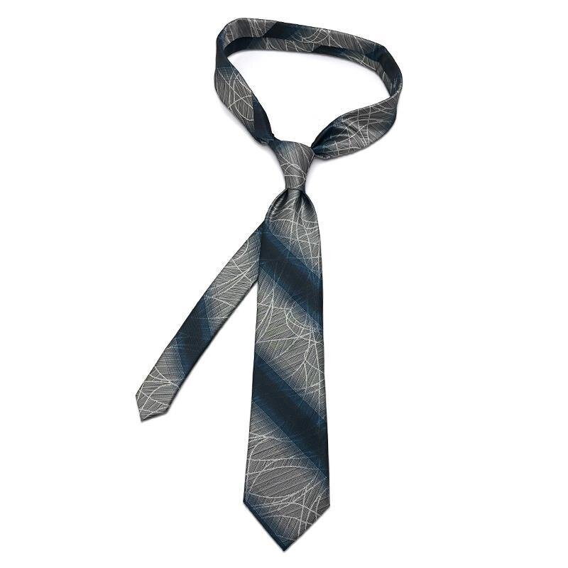 Cravates classiques rayées à pois pour hommes, cravate tissée en jacquard, cravate formelle, cravate de la présidence des affaires, cravate du marié, fête de mariage, mode, 8cm