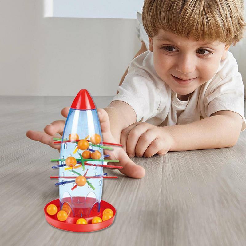 Rocket-Juego de mesa con cuentas para adultos, palo de entrenamiento para la paciencia, juegos familiares, interacción entre padres e hijos, desarrollar la paciencia