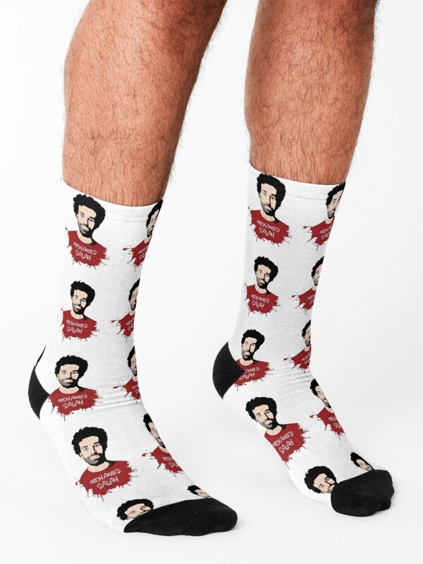 mohamed salah Socks Antiskid soccer winter gifts Boy Child Socks Women's