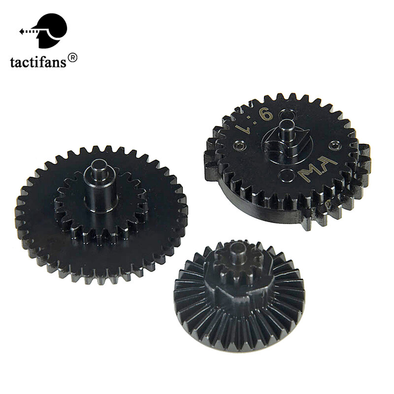 9:1 Ultra High Speed Double Sector Spur Bevel Gears DSG Pappet Plate Set AEG Gearboxes Shooting Accessories CNC Anodizing