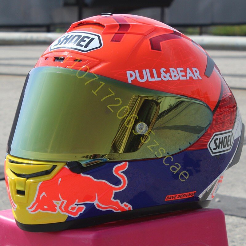 หมวกหมวกคลุมเต็มหน้ามอเตอร์ไซค์ SHOEI X-Spirit III มาร์เกซ Catalunya X-fourteen กีฬาจักรยานแข่งหมวกกันน็อคมอเตอร์ไซค์