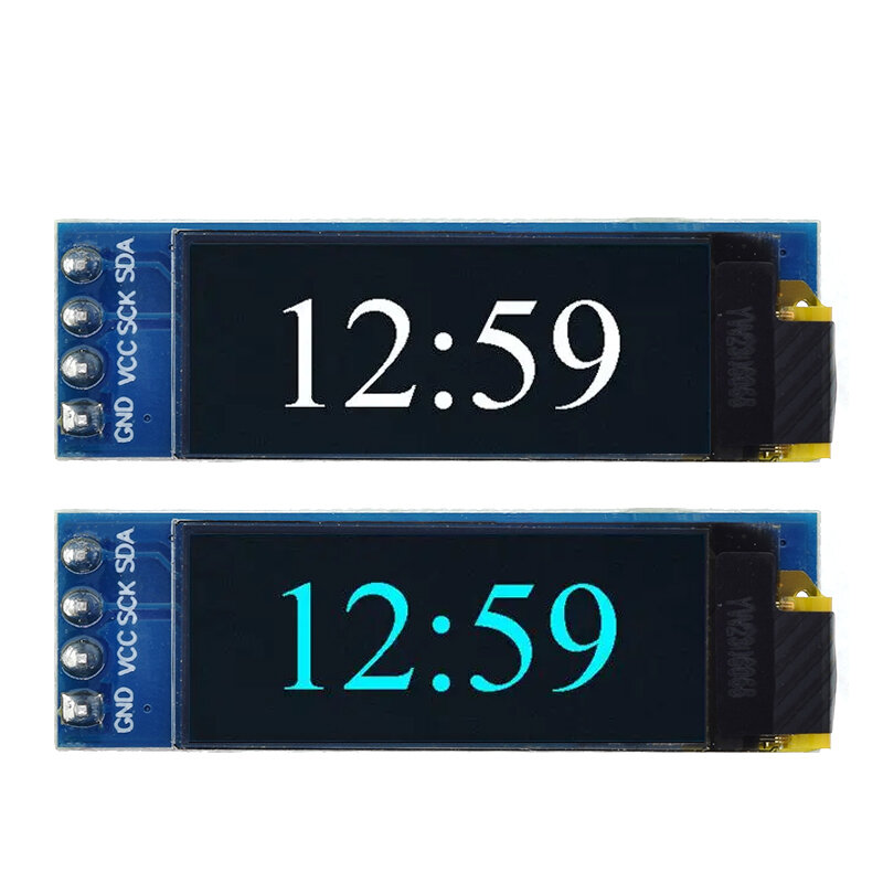 TZT-Écran OLED Tech LCD LED, 0.91 pouces, 0.91 pouces, blanc, bleu, 0.91 pouces, IIC Communiquer pour Ardu37