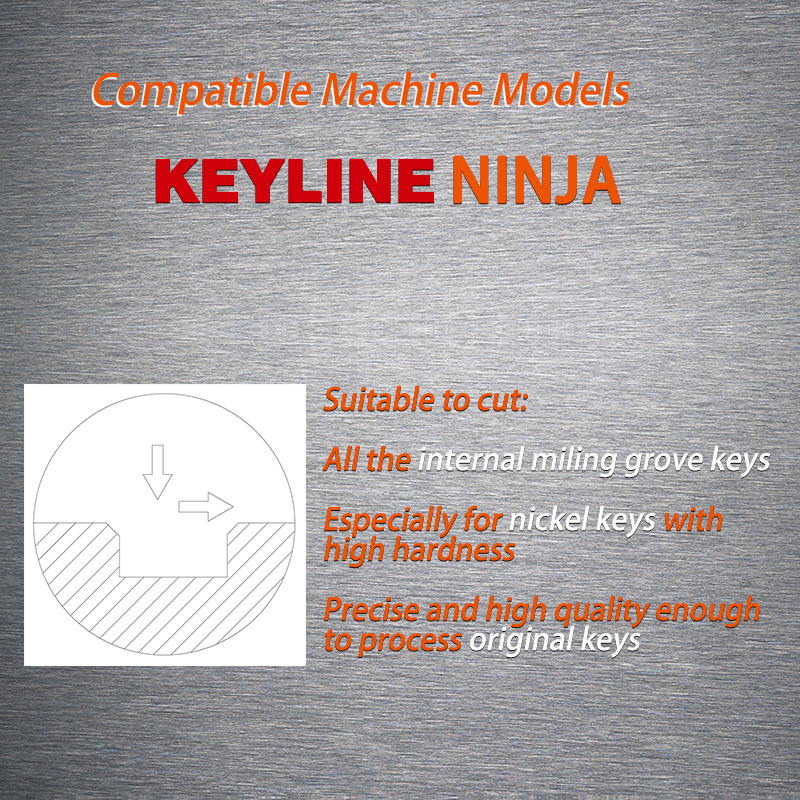 Utensile per fabbro Top fresa in metallo duro svizzero compatibile con Keyline Ninja Key Cutting Machine V002 V003 V037 V004 V007