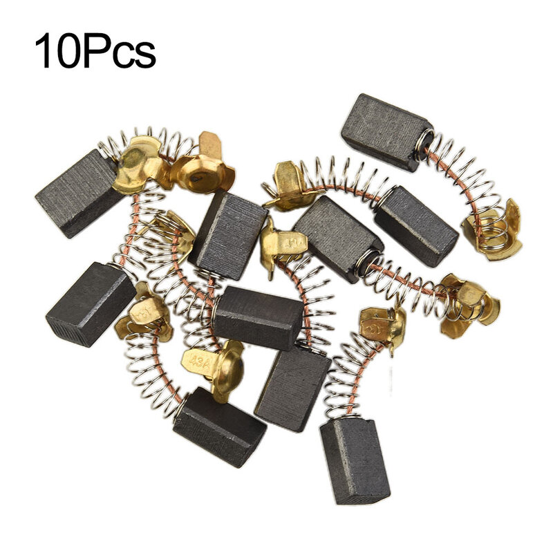10pcs Electric Motor Carbon Brushes Power Tool Replacement Parts 7*11*18mm Accessories Parts Tools Enginer Supply