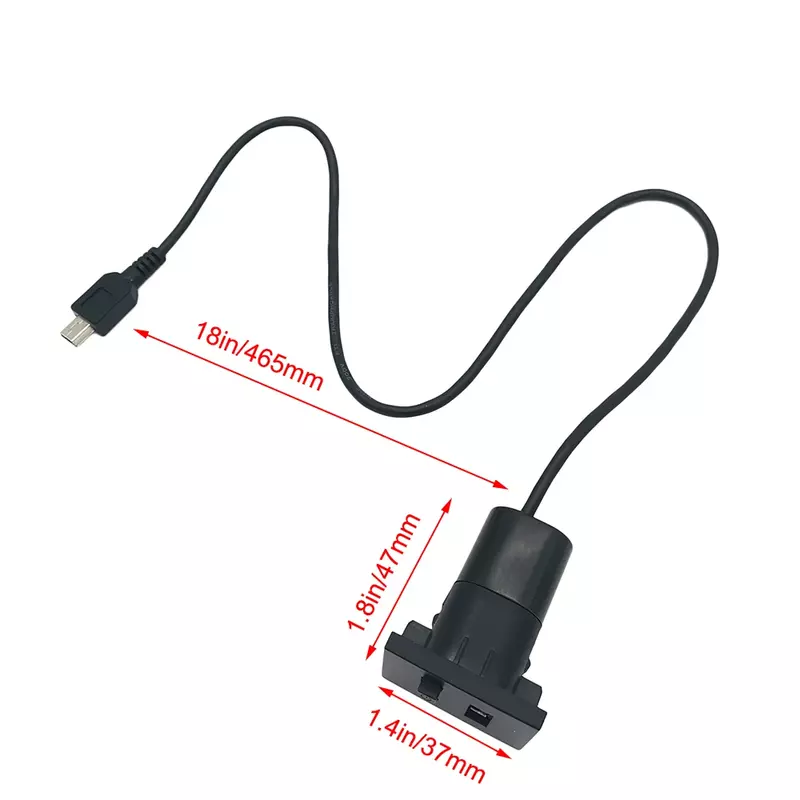 Adaptador de entrada AUX/USB para coche, Mini Cable con ranura USB, interruptor de botón de interfaz para Ford Focus 2 mk2 2009 2010 2011, accesorios, 1 piezas
