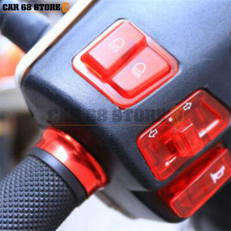 Faro de señal de giro para ciclomotor, bocina, atenuador, botón de interruptor, botón de arranque para motocicleta, 5 piezas, nuevo