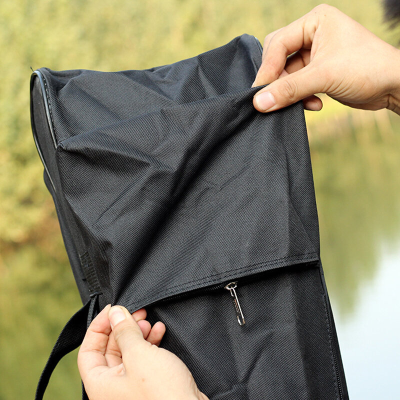 Aksesori busur tas ransel panah hitam kanvas membawa kasus penutup senyawa untuk penyimpanan olahraga luar ruangan praktis