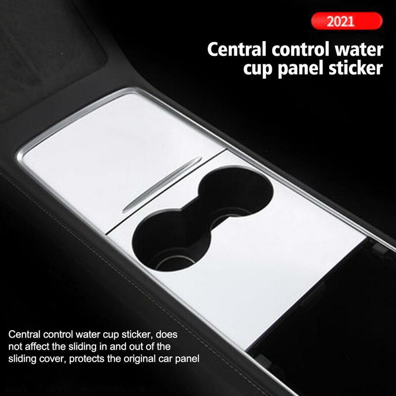 Pegatina embellecedora de cubierta de Panel de Control Central de coche para Tesla Y Retrofit Film, accesorios de decoración Interior J7j8