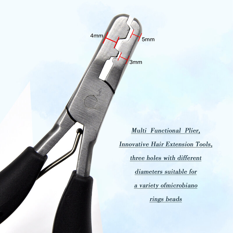 Hair Extension Pliers for Queratina Hair Extensions, Microlink, Beads Removal Tool, Fusion