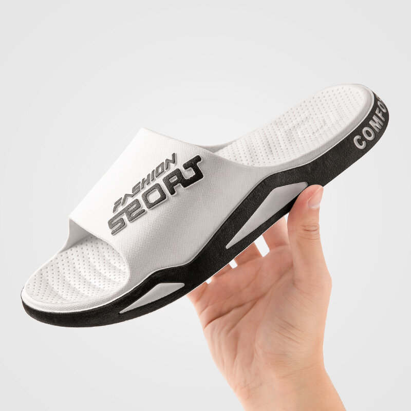 Pantofole sportive da uomo, sandali Casual alla moda antiscivolo estate 2024 PVC suola morbida infradito da spiaggia pantofole da bagno per la casa