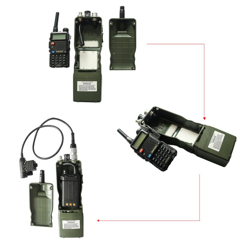 Modèle de cas de radiocommunication militaire de Hearangel Dulan/PRC-152 Harris, PRC virtuel 152, modèle d'interphone non fonctionnel