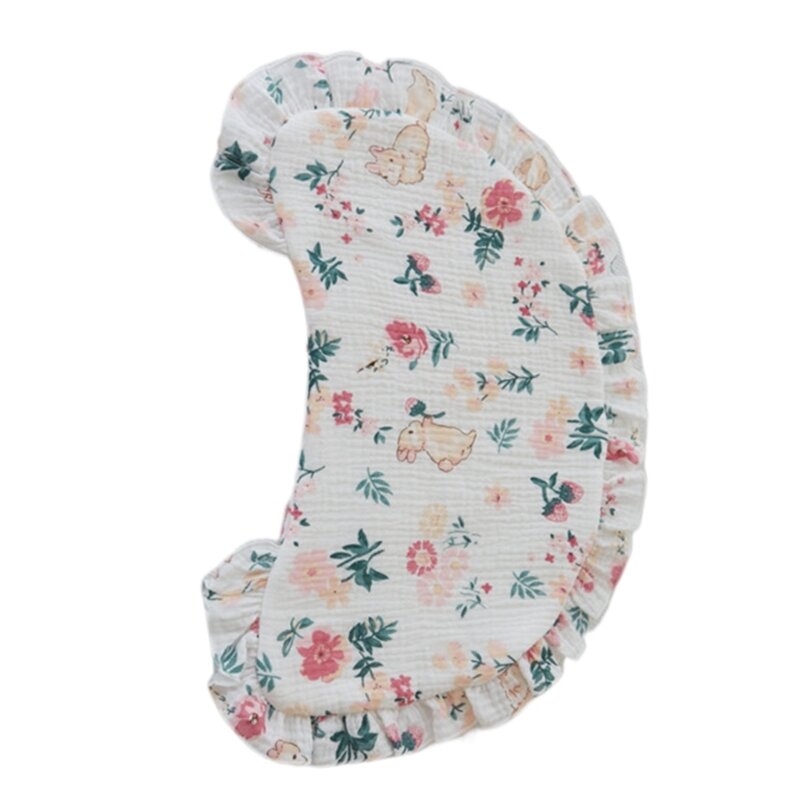 K5DD Мягкая подушка для головы младенца, дышащая подушка с несколькими принтами, подушка для новорожденных, гендерно-нейтральная