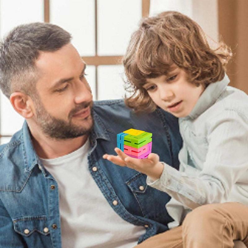 Snake Cube Puzzle Toys for Children, Twist Toy, Festa, Viagem, Família, Presente da criança, Inteligência, Natal