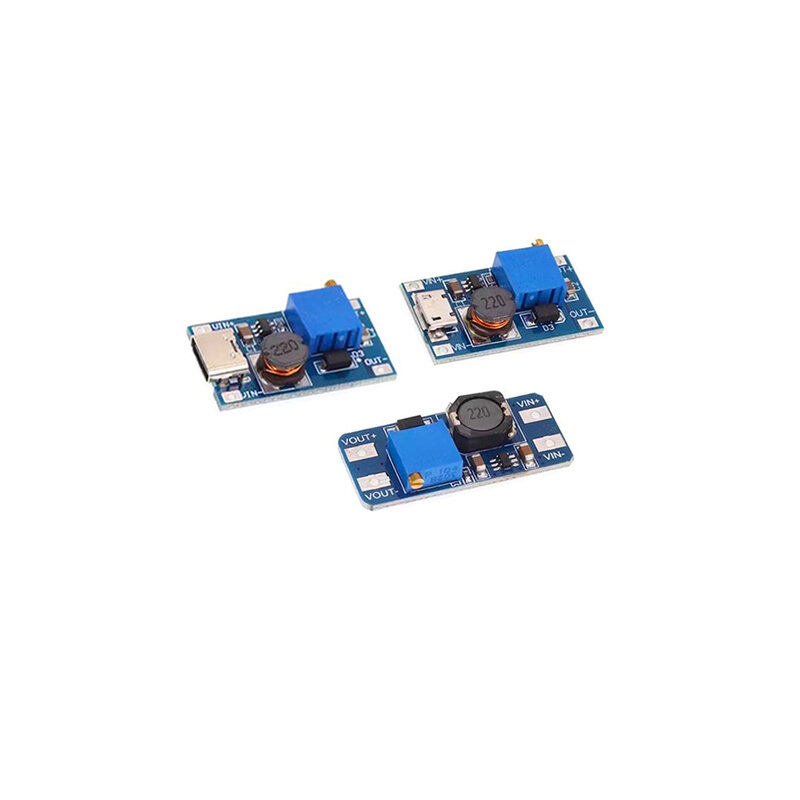 Mt3608 DC-DC Step Up Converter Booster Voedingsmodule Boost Step-Up Board Output TYPE-C / Micro Usb 2a 28V Max