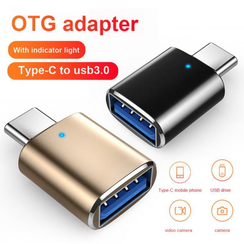 OTG อะแดปเตอร์ USB 3.0 TO Type C ตัวเชื่อมต่อ OTG กับ USB C USB-A เป็น Micro USB Type-C ตัวเชื่อมต่อตัวเมียสำหรับอะแดปเตอร์ Samsung Xiaomi poco