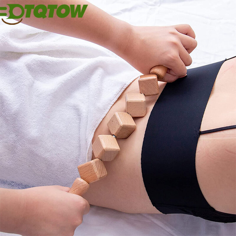 1 Stück Holztherapie-Massage walzen werkzeuge, manueller Massage roller für die Ganzkörper formung, Lymph drainage, Cellulite-Massage