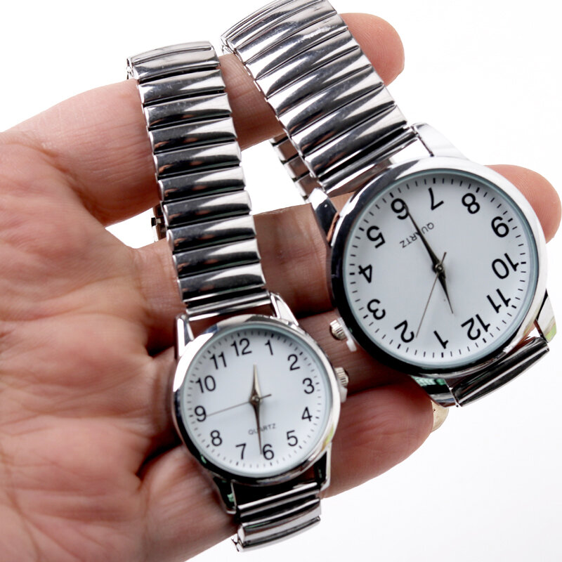Moda donna orologi uomo Business elasticità orologio al quarzo orologio da polso maschile Relogio Feminino orologi coppie orologio con cinturino elastico
