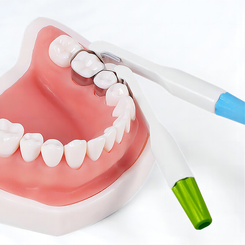 PIORPOY 1 Pc Dental Matrix Band Matrice sistema ad anello regolabile acciaio inossidabile Standard e curvo Pre formato 4.5/6 MM odontoiatria