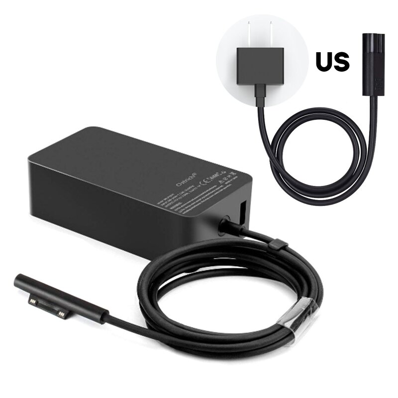 65W for Surface Surface Go Laptop Adapter with USB Port